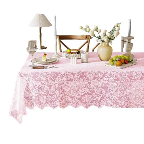 Weiche Spitzen Tischdecke Für Romantics Diners Und Wohndekorationen Weiches Polyester Tischtuch Für Den Empfang Freien Weiche Spitzen Tischdecke Für Romantics Diners Und Wohndekorationen Weiches Polyester Tischtuch Für Den Empfang Freien von CeaBulo