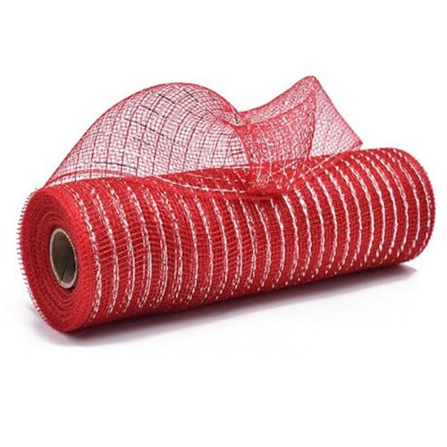 Wicking Net Ribbon 10inchx10yard Metallic Folie Poly Netzband Für Kranzfeiertagendekoration Und Verpackung Wicking Net Ribbon 10inchx10yard Metallic Folie Poly Netzband Für Kranzfeiertagendekoration Und Verpackung von CeaBulo