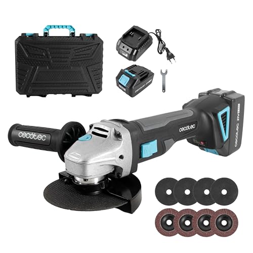 Cecotec RadialPower 2120 Freemove Akku-Winkelschleifer, Akku 21 V, bürstenloser Motor, kompatibel mit Scheiben von 125 mm, Geschwindigkeit bis zu 12.000 U/min, inklusive 8 Scheiben und Koffer Cecotec RadialPower 2120 Freemove Akku-Winkelschleifer, Akku 21 V, bürstenloser Motor, kompatibel mit Scheiben von 125 mm, Geschwindigkeit bis zu 12.000 U/min, inklusive 8 Scheiben und Koffer von Cecotec