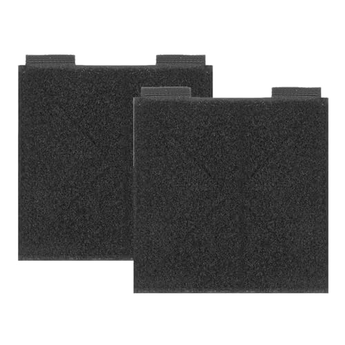 Taktische Flicken mit Klettverschluss, 10 x 10 cm, schwarz, Molle-Patch-Panel zum Präsentieren von Flicken, Abzeichen, Namensbändern, taktischen Ausrüstungen und Zubehörorganisation, 2 Stück von Cehoo