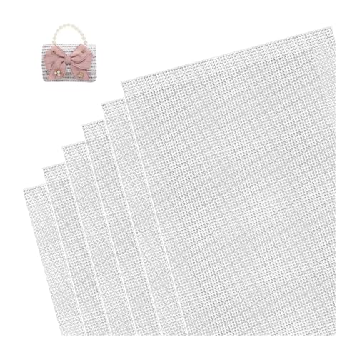 Ceihwa 6 Stück Plastic Canvas für Taschen 30 X 20 CM,Plastik Gitter zum Basteln,Kreuzstich Kunststoffgitter,Mesh Canvas Sheet Plastic Stramin zum Sticken,Cross Stitch Mesh,Handtasche Selber Machen Ceihwa 6 Stück Plastic Canvas für Taschen 30 X 20 CM,Plastik Gitter zum Basteln,Kreuzstich Kunststoffgitter,Mesh Canvas Sheet Plastic Stramin zum Sticken,Cross Stitch Mesh,Handtasche Selber Machen von Ceihwa