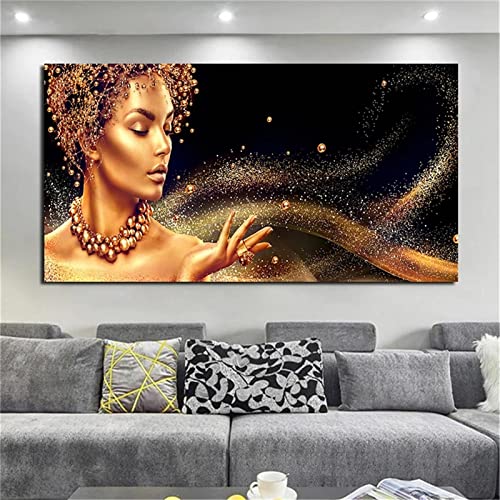 Cekog 5D DIY Diamond Painting Kit, Afrikanische Frau Diamant Painting Bilder für Erwachsene Kinder Malen nach Zahlen Vollbohrer Strass Stickerei Mosaik Malerei für Zuhause/Dekor Round Drill 50x100cm Cekog 5D DIY Diamond Painting Kit, Afrikanische Frau Diamant Painting Bilder für Erwachsene Kinder Malen nach Zahlen Vollbohrer Strass Stickerei Mosaik Malerei für Zuhause/Dekor Round Drill 50x100cm von Cekog