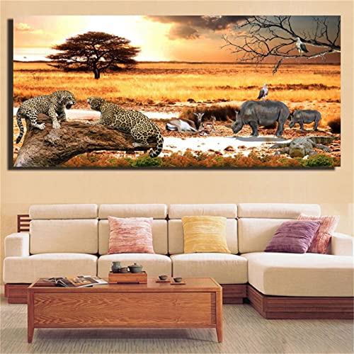 Cekog 5D DIY Diamond Painting Kit, Afrikanische Tiere Diamant Painting Bilder für Erwachsene Kinder Malen nach Zahlen Vollbohrer Strass Stickerei Mosaik Malerei für Zuhause/Dekor Round Drill 70x140cm Cekog 5D DIY Diamond Painting Kit, Afrikanische Tiere Diamant Painting Bilder für Erwachsene Kinder Malen nach Zahlen Vollbohrer Strass Stickerei Mosaik Malerei für Zuhause/Dekor Round Drill 70x140cm von Cekog