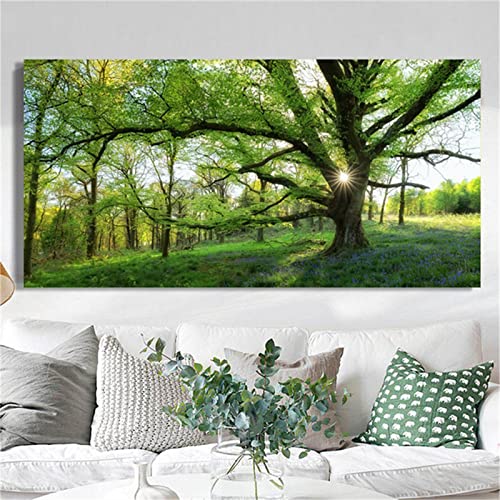 Cekog Diamond Painting Set, Grüne Bäume DIY 5D Diamant Painting Bilder Full Groß Kristall Strass Stickerei Diamant Malerei Kits für Wohnzimmer Schlafzimmer Büro Wand Dekoration Square Drill 50x100cm Cekog Diamond Painting Set, Grüne Bäume DIY 5D Diamant Painting Bilder Full Groß Kristall Strass Stickerei Diamant Malerei Kits für Wohnzimmer Schlafzimmer Büro Wand Dekoration Square Drill 50x100cm von Cekog