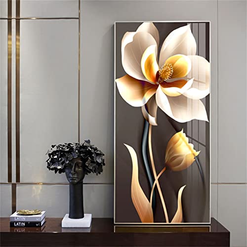 Cekog Diamond Painting Set, Weiße Blume DIY 5D Diamant Painting Bilder Full Groß Kristall Strass Stickerei Diamant Malerei Kits für Wohnzimmer Schlafzimmer Büro Wand Dekoration Round Drill 30x60cm Cekog Diamond Painting Set, Weiße Blume DIY 5D Diamant Painting Bilder Full Groß Kristall Strass Stickerei Diamant Malerei Kits für Wohnzimmer Schlafzimmer Büro Wand Dekoration Round Drill 30x60cm von Cekog