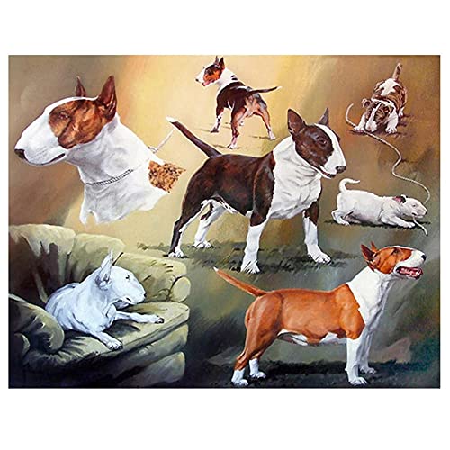 Diamond Painting kits Full Drill Bullterrier,5D DIY Groß Diamant Gemälde Erwachsene Kristall Strass Stickerei Kreuzstich Mosaik Leinwand Malerei Art Crafts for Home Wall Décor Round Drill 60x80cm Diamond Painting kits Full Drill Bullterrier,5D DIY Groß Diamant Gemälde Erwachsene Kristall Strass Stickerei Kreuzstich Mosaik Leinwand Malerei Art Crafts for Home Wall Décor Round Drill 60x80cm von Cekog