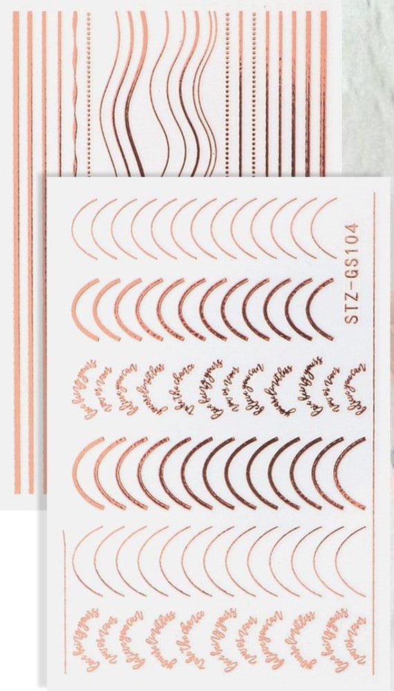 Nagelabziehbilder | Kurve Nagelsticker French Nagel Spitze Schablonen Elegante Einfache Nägel Nagelabziehbilder | Kurve Nagelsticker French Nagel Spitze Schablonen Elegante Einfache Nägel von CelebrationCuration