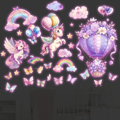Celestia Einhorn Wandtattoo Kinderzimmer, Leuchtender Wandaufkleber Mädchenzimmer Regenbogen Leuchtsticker, Leuchtaufkleber Wandsticker Selbstklebend Babyzimmer Deko Geschenke für Mädchen Celestia Einhorn Wandtattoo Kinderzimmer, Leuchtender Wandaufkleber Mädchenzimmer Regenbogen Leuchtsticker, Leuchtaufkleber Wandsticker Selbstklebend Babyzimmer Deko Geschenke für Mädchen von Celestia