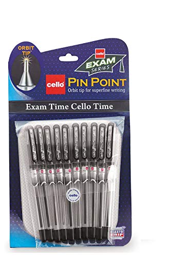 Cello Kugelschreiber | 10 Stück | Schwarz | Feine Spitze | Leichte Kugelschreiber | Perfekt für Schule und Büro Cello Kugelschreiber | 10 Stück | Schwarz | Feine Spitze | Leichte Kugelschreiber | Perfekt für Schule und Büro von Cello