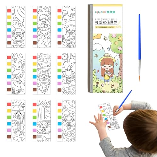 Aquarell-Malbuch, Malstempel – Taschenmalbücher, Malstempel, Aquarell-Malbuch, Malbücher für Erwachsene, Wassermalset Aquarell-Malbuch, Malstempel – Taschenmalbücher, Malstempel, Aquarell-Malbuch, Malbücher für Erwachsene, Wassermalset von Celuicion