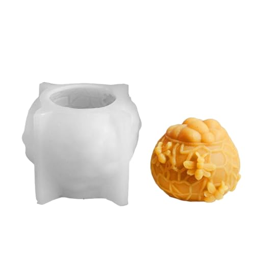 Celuicion Bienenzylinder-Silikonform, Honigkamm-Silikonform - Zylinderseifenform 3D-Kerzenform | Heimcasting Dekoration Harz Tier Kunst von Celuicion