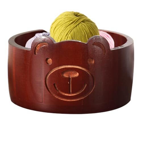 Celuicion Garnschalen zum Häkeln, Garnschale zum Stricken, Häkelschalen aus Holz für Garn, kreativer Organizer, Behälter in Tierform, niedliches Zubehör für Strickliebhaber Celuicion Garnschalen zum Häkeln, Garnschale zum Stricken, Häkelschalen aus Holz für Garn, kreativer Organizer, Behälter in Tierform, niedliches Zubehör für Strickliebhaber von Celuicion