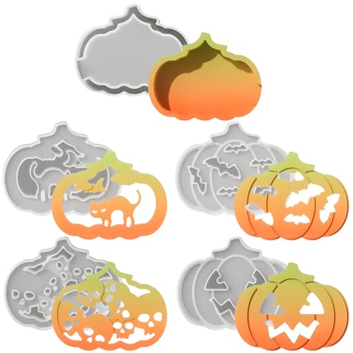 Celuicion Kürbis Cake Pop Form | 5 Stücke Bastelset Für Deko Und Handwerk - Herbst Gießform Für Seife Kerze Ton Gips Handwerk Halloween Geburtstag Dekoration Celuicion Kürbis Cake Pop Form | 5 Stücke Bastelset Für Deko Und Handwerk - Herbst Gießform Für Seife Kerze Ton Gips Handwerk Halloween Geburtstag Dekoration von Celuicion