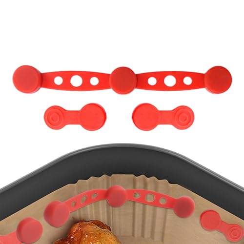 Celuicion Luftfritteusen-Auskleidungsmagnete, Luftfritteusen-Magnetverschluss, Zubehör für Luftfritteusen, Silikon-Schlingen, Futterhalter zum Halten von Pergamentpapier, verhindert Papier Celuicion Luftfritteusen-Auskleidungsmagnete, Luftfritteusen-Magnetverschluss, Zubehör für Luftfritteusen, Silikon-Schlingen, Futterhalter zum Halten von Pergamentpapier, verhindert Papier von Celuicion