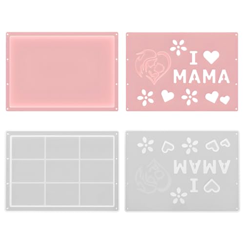 Celuicion Muttertag Silikonformen,Silikonformen Für Epoxidharz & Bastelprojekte | Hohle Buchstaben Form Mit Blumen Deko Für Kunstprojekte Zu Hause Küche Outdoor Geschenke Celuicion Muttertag Silikonformen,Silikonformen Für Epoxidharz & Bastelprojekte | Hohle Buchstaben Form Mit Blumen Deko Für Kunstprojekte Zu Hause Küche Outdoor Geschenke von Celuicion