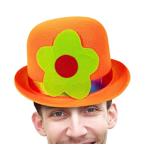 Celuicion Narrenhüte | Flachkopf Clown Hut,Praktische Clown Zubehöre Für Zuhause Festivals Cosplay Kostüme Auftritte von Celuicion