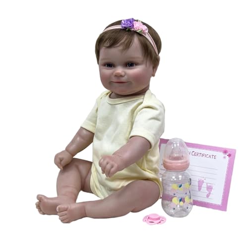 Celuicion Reborn-Puppe für Kleinkinder, echte Reborn-Puppe | Echt aussehende Puppen | Echtes Badepuppenspielzeug für und Mädchen, 20 Zoll bewegliche Puppe mit weichem Körper, Simulationspuppe Celuicion Reborn-Puppe für Kleinkinder, echte Reborn-Puppe | Echt aussehende Puppen | Echtes Badepuppenspielzeug für und Mädchen, 20 Zoll bewegliche Puppe mit weichem Körper, Simulationspuppe von Celuicion