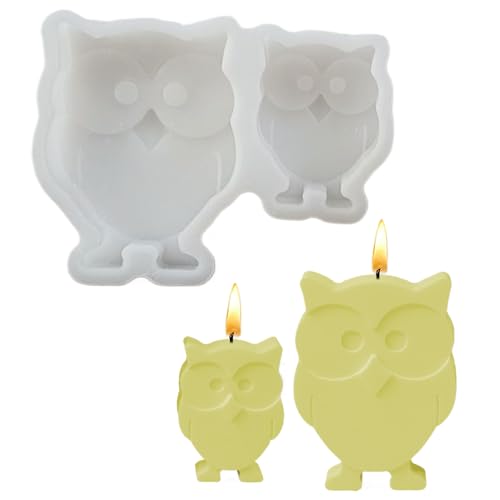 Celuicion Resin Forms Silicone | Eulen Epoxidharz Gießform Handwerk | Kunstprojekt Werkzeug für Halloween Basteln | Anfänger Kinder Erwachsene Profis von Celuicion