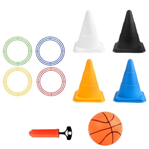 Celuicion Ring-Wurf-Spielzeug, Ring-Wurf-Spiel,Speed-Agility-Übungsspiel - 12 Wurfringe, 4 Kegel, Wurfspiel für den Hinterhof, Rasenspiel für Kinder und Erwachsene Celuicion Ring-Wurf-Spielzeug, Ring-Wurf-Spiel,Speed-Agility-Übungsspiel - 12 Wurfringe, 4 Kegel, Wurfspiel für den Hinterhof, Rasenspiel für Kinder und Erwachsene von Celuicion