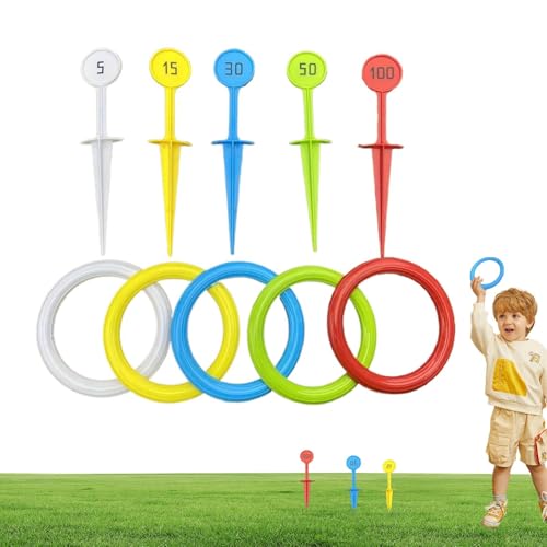 Celuicion Ringwurfspiel Outdoor | Farbiges Interaktives Wurfspiel | Gartenspielzeug Für Familien Kinder Jugendliche Mädchen Drinnen Draußen Garten Strandhaus Celuicion Ringwurfspiel Outdoor | Farbiges Interaktives Wurfspiel | Gartenspielzeug Für Familien Kinder Jugendliche Mädchen Drinnen Draußen Garten Strandhaus von Celuicion