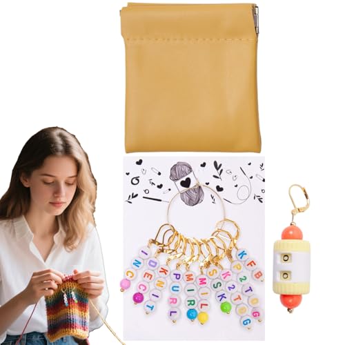 Celuicion Strickmarkierer - Strick Markierungsclips Mit Zählfunktion | Nummeriert oder mit englischen Buchstaben abnehmbares Zubehör für Perlenarbeiten, Puppen- und Spielzeugherstellung sowie Celuicion Strickmarkierer - Strick Markierungsclips Mit Zählfunktion | Nummeriert oder mit englischen Buchstaben abnehmbares Zubehör für Perlenarbeiten, Puppen- und Spielzeugherstellung sowie von Celuicion