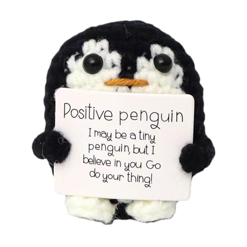 Celuicion Tiny Positive Häkelnadel, 8 cm, Emotional, Positive Halterung, New Years Gift Small Emotional Halter Plush Haken Positive Tiny Toy von Celuicion