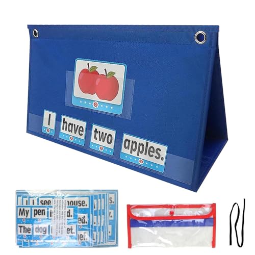 Word-Taschentafel für die Wandmontage, Taschentafel, für Klassenzimmer, wasserdichte Taschentafeln – Lernspielzeug mit 36 Wortkarten und Taschenkarte, Büro-Tabelle Word-Taschentafel für die Wandmontage, Taschentafel, für Klassenzimmer, wasserdichte Taschentafeln – Lernspielzeug mit 36 Wortkarten und Taschenkarte, Büro-Tabelle von Celuicion