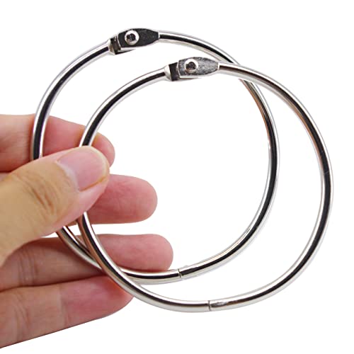 Celwchx Ringbuch Binderinge für lose Blätter, 7,6 cm, extra große Metallringe, 12 Stück Celwchx Ringbuch Binderinge für lose Blätter, 7,6 cm, extra große Metallringe, 12 Stück von Celwchx