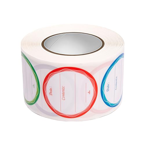 500 Blätter 1 5 Zoll Beschreibungskleber Memos Padetiketten Für Kühlschranklager Organisation Klassenzimmer Whiteboards Decors Leere Küchenetiketten von Cenifin