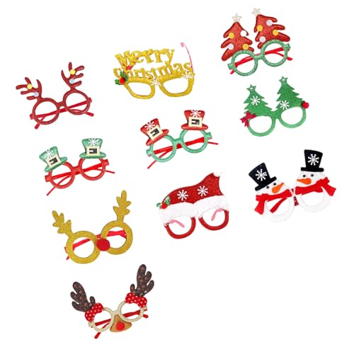 Cenifin Dekoration Mit Urlaubstthemen Eyewears Bequeme Weihnachtsbrillen Set Accessoires Für Familienversammlungen Und Partys Wiederverwendbare Weihnachtsdekorationen von Cenifin