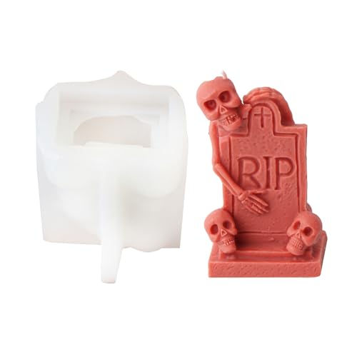 Easy Demold Silicon Kerzenhersteller Wiederverwendbares Halloween Schimmelpilze Geisterhaus Und Grabsteinschimmel Wiederverwendbare Kerzenform Easy Demold Silicon Kerzenhersteller Wiederverwendbares Halloween Schimmelpilze Geisterhaus Und Grabsteinschimmel Wiederverwendbare Kerzenform von Cenifin