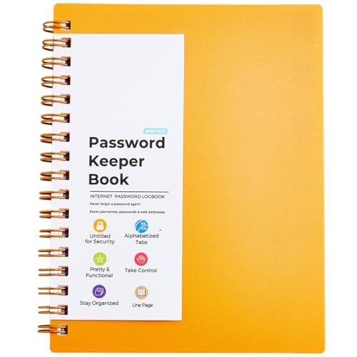 Ein 6 Notebook Passwort Buch Adressbuch Mit Alphabeten Indexiertes Tagebuch Schreibpad Office School Supplies Für Zuhause von Cenifin