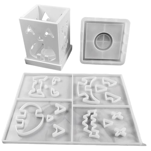Handgefertigte Kerzenhalter Formen Halloween Candlestick Silicon Ornament Gips Projektion Wanddekoration Halloween Kerzenhalter Silikon Epoxidharz Candlestick Harz von Cenifin