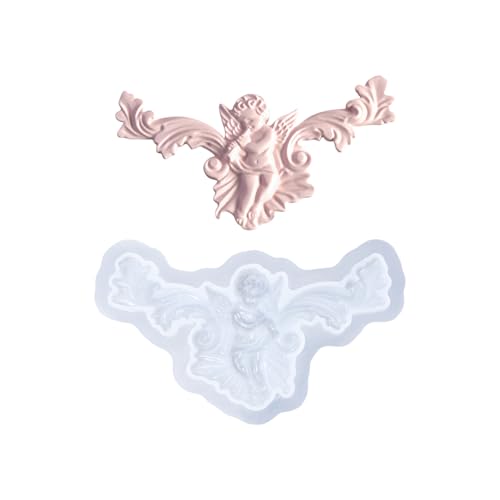 Moderne Engel Relief Design Silikonkerzenformen Textur Geeignet Für Handwerk Und Heimtäure 5 Einzigartige Muster Kerzen Dekorative Formen von Cenifin