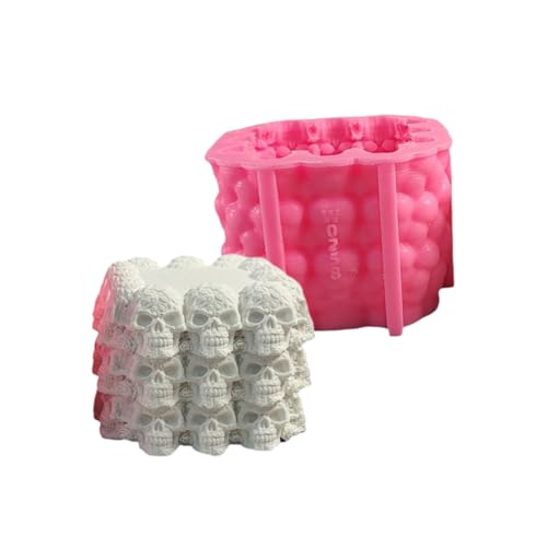 Schädelwürfel Silikonformen Betonzementformen Für Epoxidharz Schokoladenschokolade Fondant Dekoration Halloween Präsentieren Lebensmittelqualität Silikonformen Schädelwürfel Silikonformen Betonzementformen Für Epoxidharz Schokoladenschokolade Fondant Dekoration Halloween Präsentieren Lebensmittelqualität Silikonformen von Cenifin