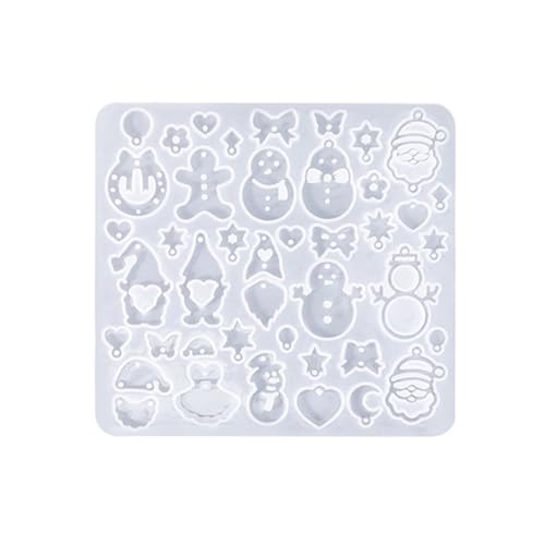Weihnachts Ohrring Making Set Silikonform Set Enthält Schneemann Glockenbaum Designs Für Harzkunst Weihnachts Silikon Crafting Schimmelpilze von Cenifin