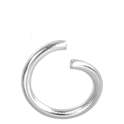 100 Teile/los Edelstahl Offene Split Jump Ringe Verschluss Haken Stecker Für Schmuck Machen Zubehör Erkenntnisse Liefert-S598_b von Cenoe