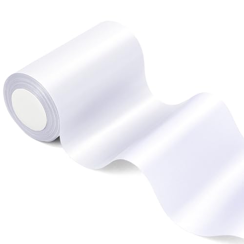 CenterZ 15,2 cm x 22 Meter langes weißes Satinband, breite feste Stoffbänder auf Rolle für Hochzeit, Geburtstag, Party, Babyparty, Dekoration, Geschenkverpackung, Basteln, Haarschleifen, Stuhlschärpe, CenterZ 15,2 cm x 22 Meter langes weißes Satinband, breite feste Stoffbänder auf Rolle für Hochzeit, Geburtstag, Party, Babyparty, Dekoration, Geschenkverpackung, Basteln, Haarschleifen, Stuhlschärpe, von CenterZ