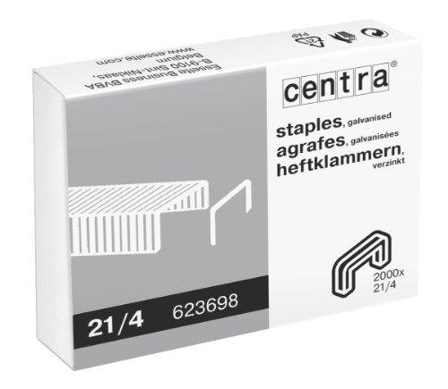 Centra Heftklammern, verzinkt, 21/4 mm, 2000 Stück Centra Heftklammern, verzinkt, 21/4 mm, 2000 Stück von Centra