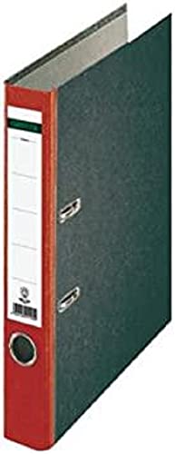 Centra 221123 Standard-Ordner (grauappe RC, mit Wolkenmarmor-Papier-Kaschierung, A4, 5,2 cm Rückenbreite) rot von Centra