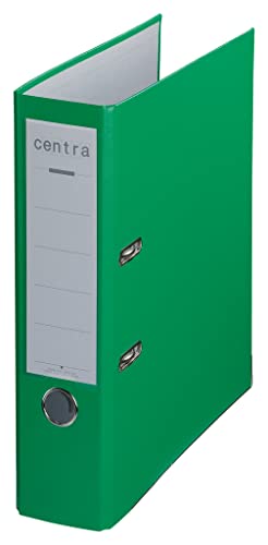 Centra Standard-Ordner (grauappe RC, mit PP-Folie kaschiert, A4, 8 cm Rückenbreite, Chromos) apfelgrün, 20 Stück von Centra