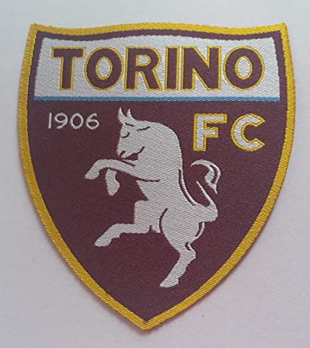 Centro Ricami Aufnäher in der Mitte mit Stickerei, Mikrogarn aus HD/Jacquard (hohe Definition), Wappen Turin, zum Aufbügeln, Maße: H 7 x L 7 cm, hergestellt in Italien. von CENTRO RICAMI