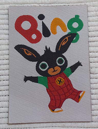Centro Ricami Zentrum Stickerei-Aufnäher aus HD/Jacquard (hohe Definition) Bing zum Aufbügeln, Mikrofaden, Maße: Höhe 8 x Breite 5,6 cm, Made in Italy von CENTRO RICAMI