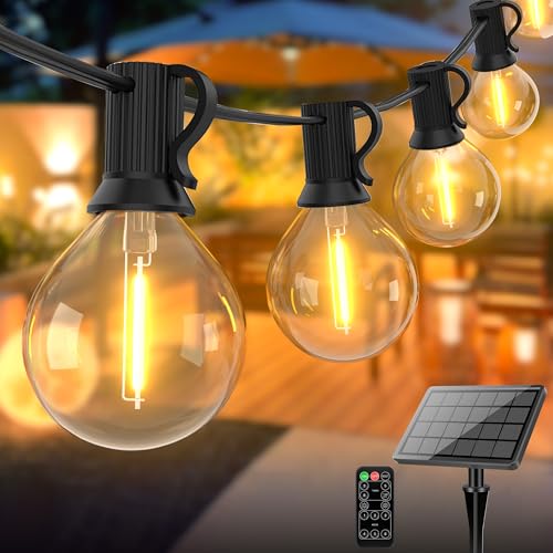10M Solar Lichterkette Aussen Glühbirnen mit Fernbedienung & USB-Anschluss,Dimmbare & zeitgesteuerte Solar Power LED Birnen mit 15+1 LED Birnen,6 Lichtmodi für Außen Hinterhof Party Dekoration,DC12V 10M Solar Lichterkette Aussen Glühbirnen mit Fernbedienung & USB-Anschluss,Dimmbare & zeitgesteuerte Solar Power LED Birnen mit 15+1 LED Birnen,6 Lichtmodi für Außen Hinterhof Party Dekoration,DC12V von Century Light