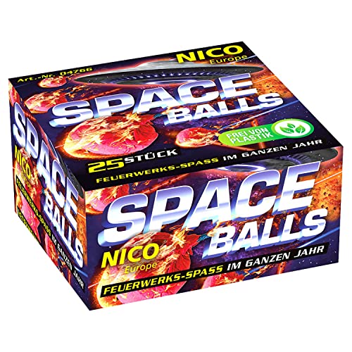 Cepewa Space Balls, Ab 12 Jahre, 50 Knatterbälle, 2 x 25er Schachte Jugendfeuerwerk von Nico Party Silvester Kat F 1 von Aktivhandel Cepewa Space Balls, Ab 12 Jahre, 50 Knatterbälle, 2 x 25er Schachte Jugendfeuerwerk von Nico Party Silvester Kat F 1 von Aktivhandel von Cepewa
