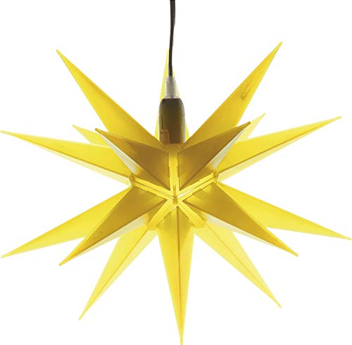 HGD CAS30189 Weihnachtsstern, Kunststoff, gelb, groß von Cepewa