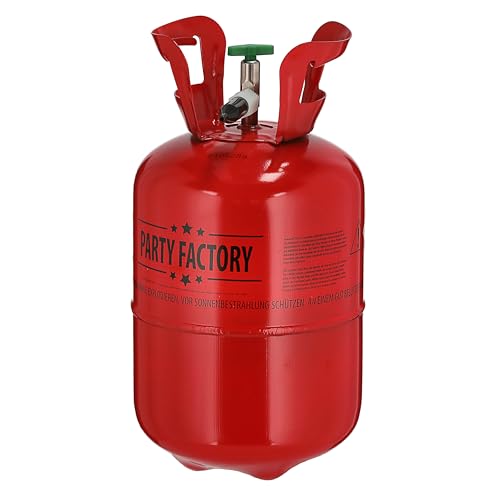 Helium Ballongas für 30 Ballons | Heliumflasche Gasfüllung Ø20 x 38 cm | Luftballons | Party Factory Heliumgas fürHochzeit (1 x Ballongas 30) von Cepewa