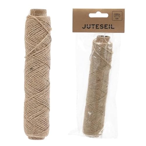 Juteseil 50m – Natürliches, Robustes Naturseil für Dekoration, Garten & DIY-Projekte - Tau, Seil, Hanfseil, Kordel, Jutekordel Juteseil 50m – Natürliches, Robustes Naturseil für Dekoration, Garten & DIY-Projekte - Tau, Seil, Hanfseil, Kordel, Jutekordel von Cepewa