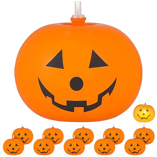 LED Luftballon Kürbis stehend 6x2er Set | Ø 20cm Latex orange schwarz | Ballon Halloweendekoration LED Luftballon Kürbis stehend 6x2er Set | Ø 20cm Latex orange schwarz | Ballon Halloweendekoration von Cepewa