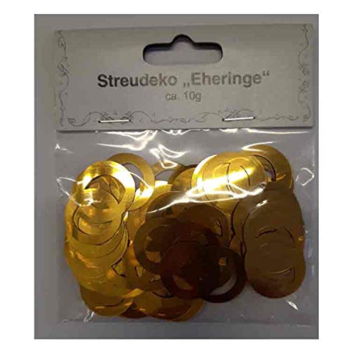 Streudeko Eheringe Gold Tischdekoration Streudeko Eheringe Gold Tischdekoration von Cepewa